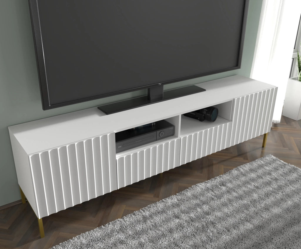 MOBILE WAVE PORTA TV 200 2D2S BIANCO OPACO