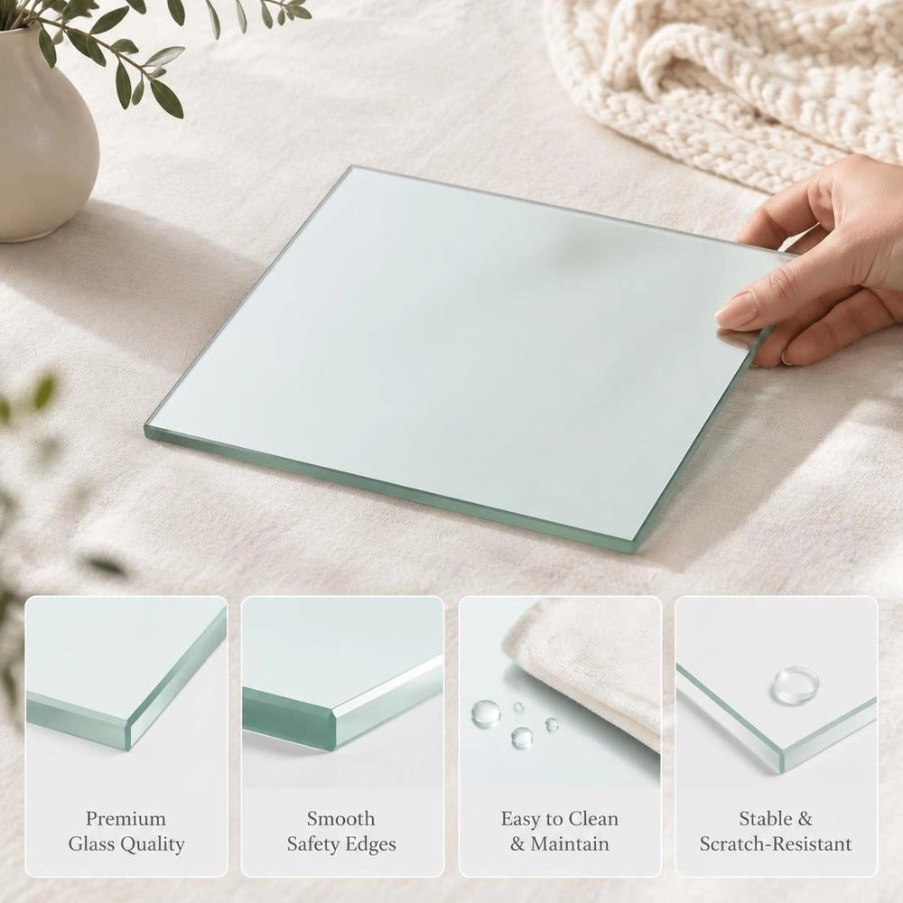 Shelf Glass Transparent 30x30 Cm