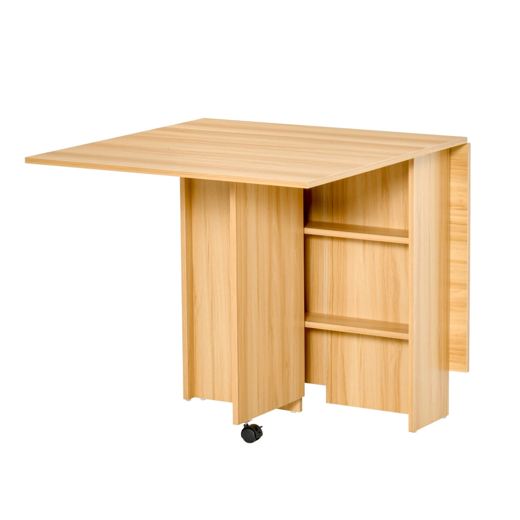 Tavolo Pieghevole con Ruote ¨C zephmum ¨C Legno 140x80x74cm