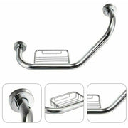 Trade Shop - Maniglione Sicurezza Bagno Portasapone Maniglia Doccia Anziani Disabili 45 Cm -