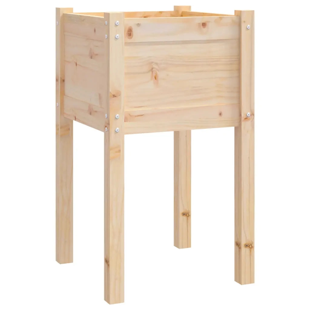 Fioriera da Giardino-Vaso da Esterno 50x50x70 cm in Legno Massello di Pino