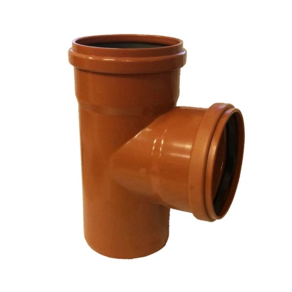 BRAGA RIDOTTA 87  ° AD INNESTO IN PVC CON GUARNIZIONE RAL 8023 -  EE ¸100/ EE ¸50  RAL 8023