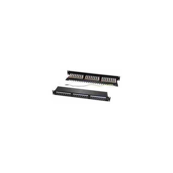 Pann.1u con 24 rj45s cat.6 nero - WPC-PAN-6F-24
