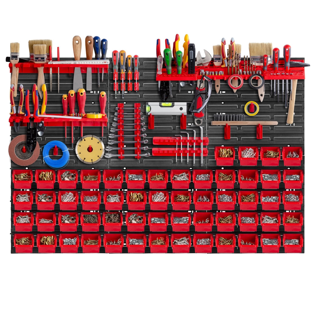 KADAX Pannello portautensili da parete 117x78cm 79El Scaffale per officina/garage