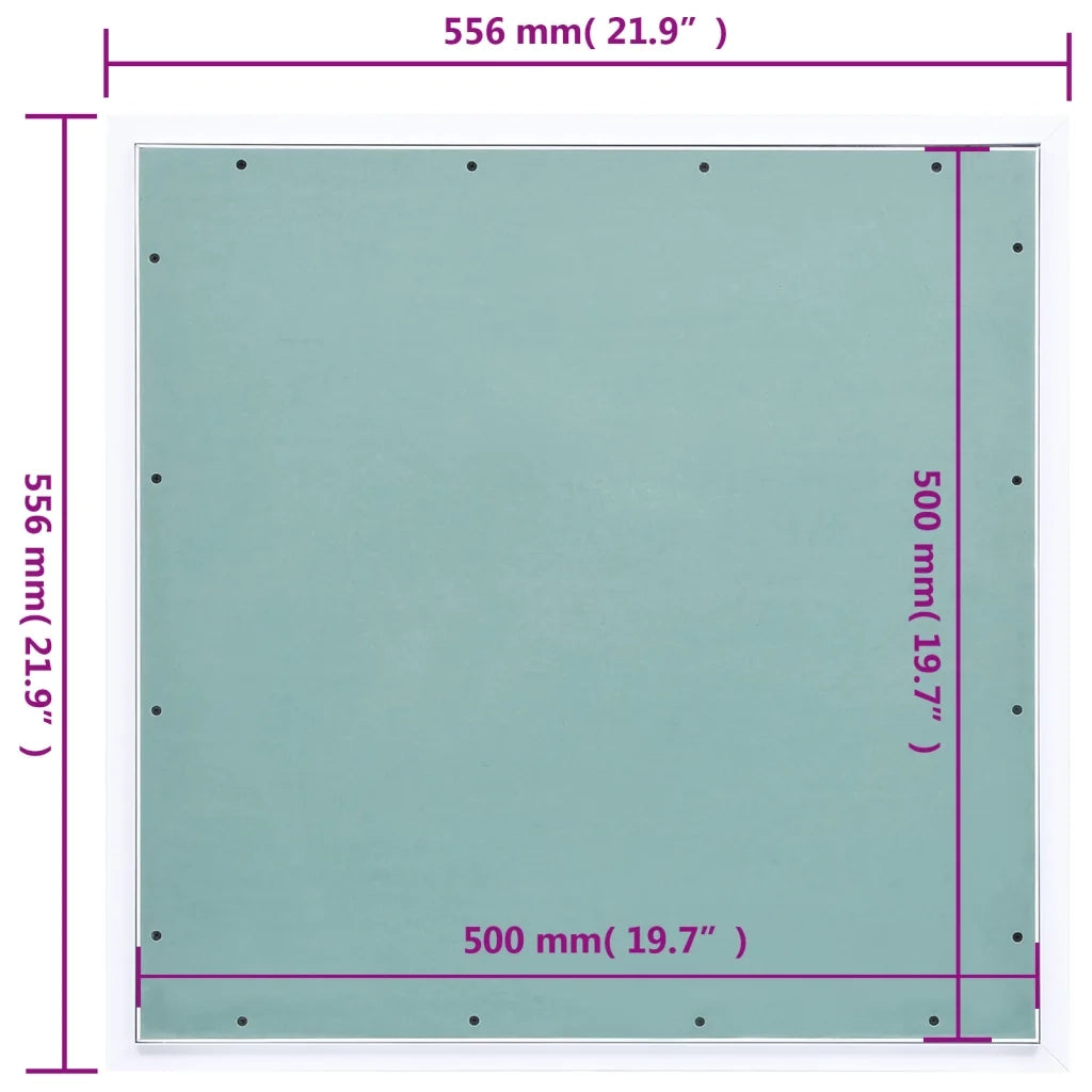 Pannello di Accesso Telaio in Alluminio e Cartongesso 500x500mm cod mxl 77282