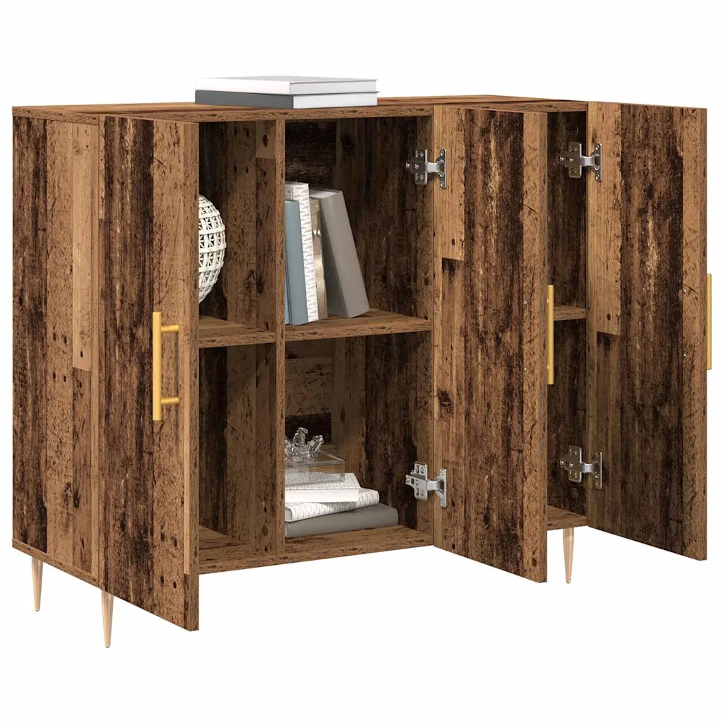 Credenza Legno vecchio 90 x 34 x 80 cm Legno multistrato 869076