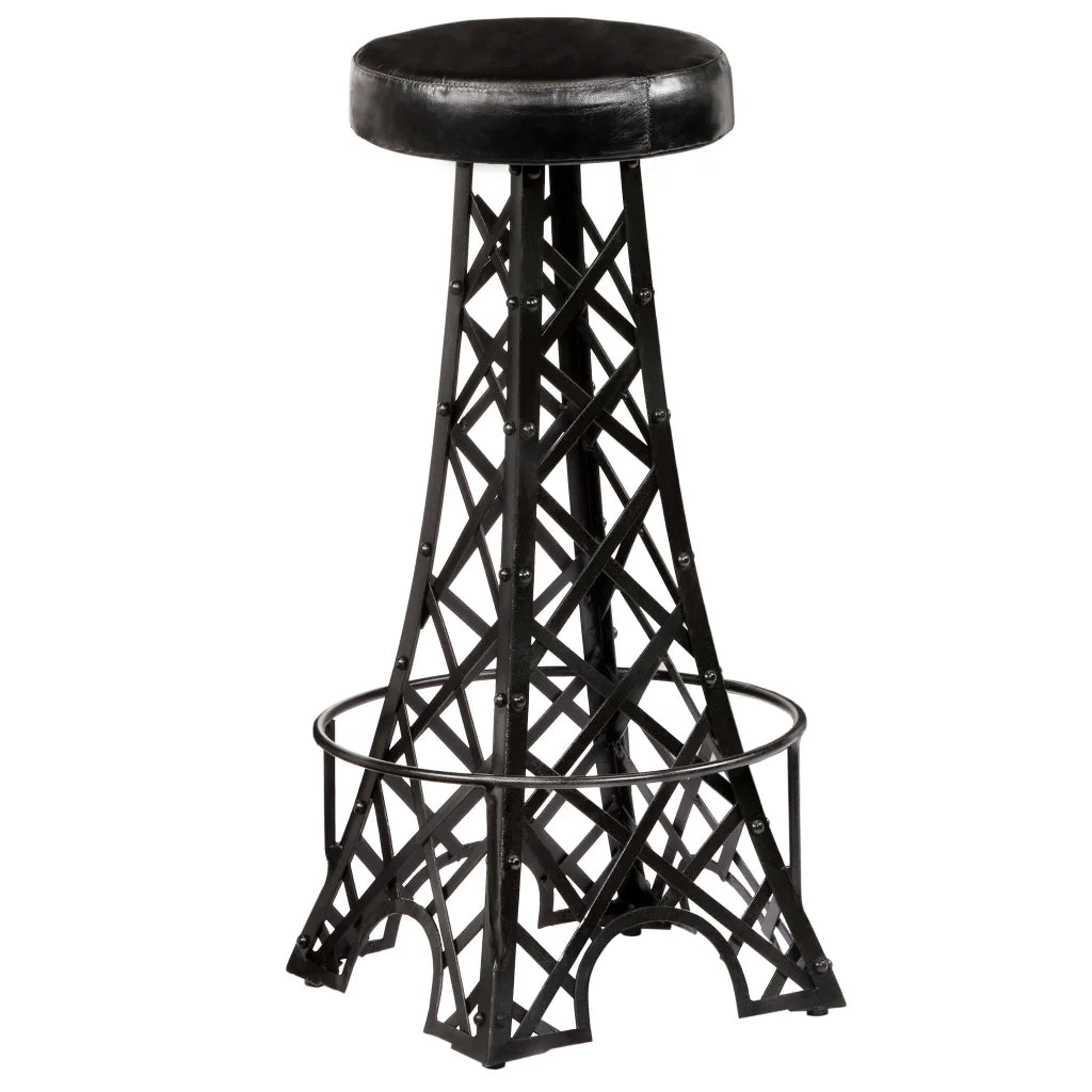 Sgabelli da Bar 2 pz in Vera Pelle 247660
