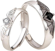Anello di fidanzamento per uomo e donna, regolabile, anello di matrimonio regalo per moglie uomo amico amica