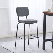 Sgabello imbottito Juno grigio scuro 43x52,5x111H – Il comfort in stile industriale