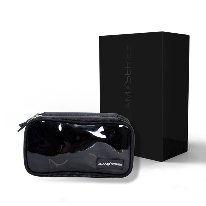 GlamSeries GlamDoubler borsa per trucco 230 x 120 x 100 mm, beauty case per trucchi con 4 scomparti trasparenti