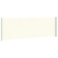 Tenda da Sole Laterale Retrattile per Patio 200x600 cm Crema cod mxl 23617