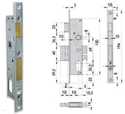 SERR PER MONTANTI ALLUM C/OVALE 44560-15 LOGO/CISA