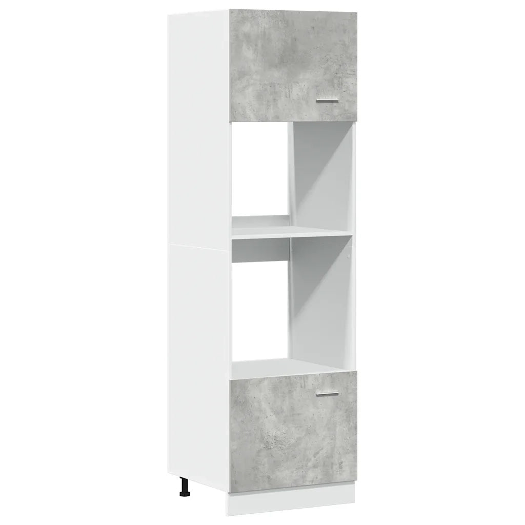 vidaXL Set Mobili da Bagno 7 pz “Lyon” Grigio Cemento