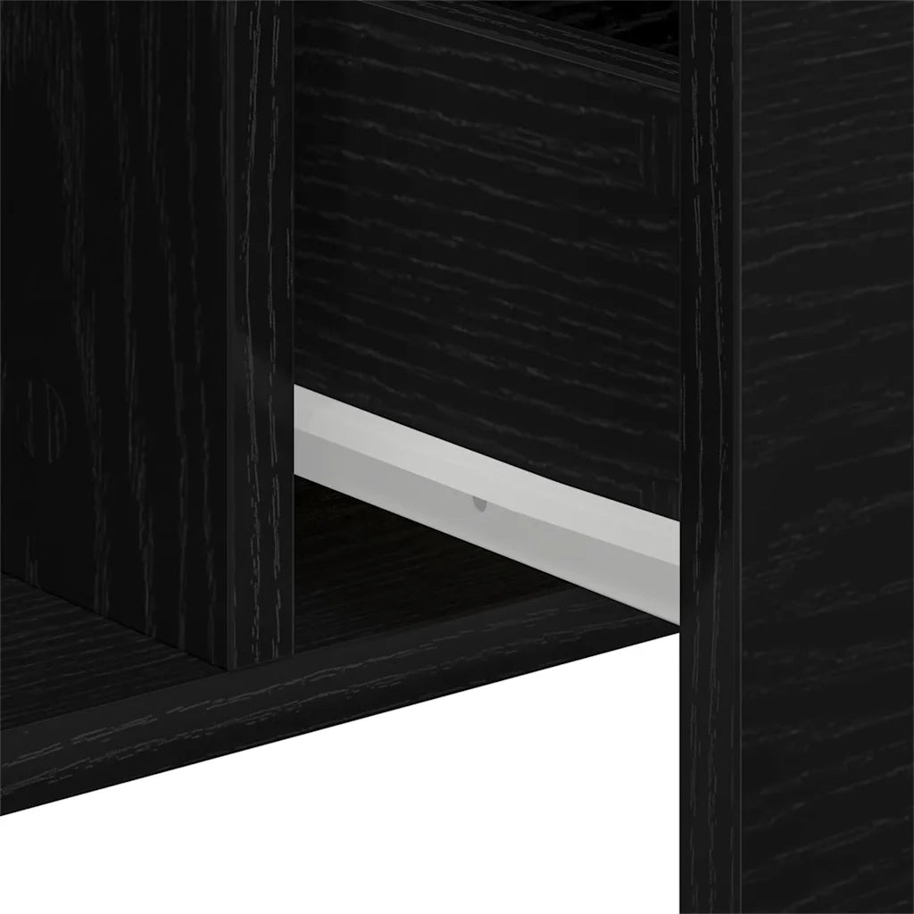 Credenza Rovere Nero 100 x 36 x 60 cm Legno multistrato 862762
