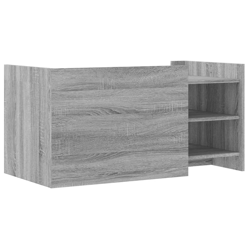 Tavolino Salotto Grigio Sonoma 100x50x50 cm Legno Multistrato