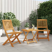 Set da Pranzo da Giardino Pieghevole 3 pz in Massello di Acacia 3206329
