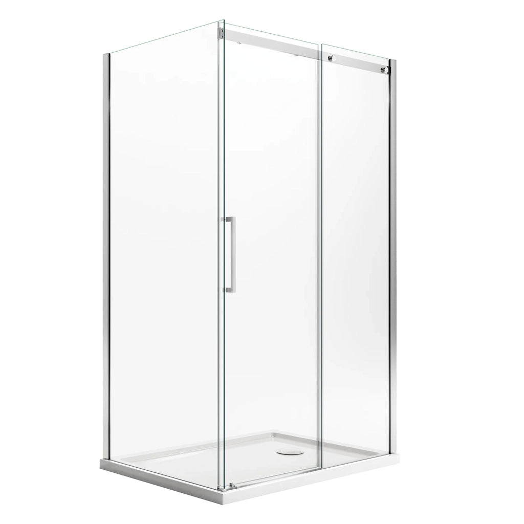 Box Doccia 80x110CM H200 Vetro Trasparente 8mm Versione Destra con EasyClean mod. Prime Duo 1 Anta