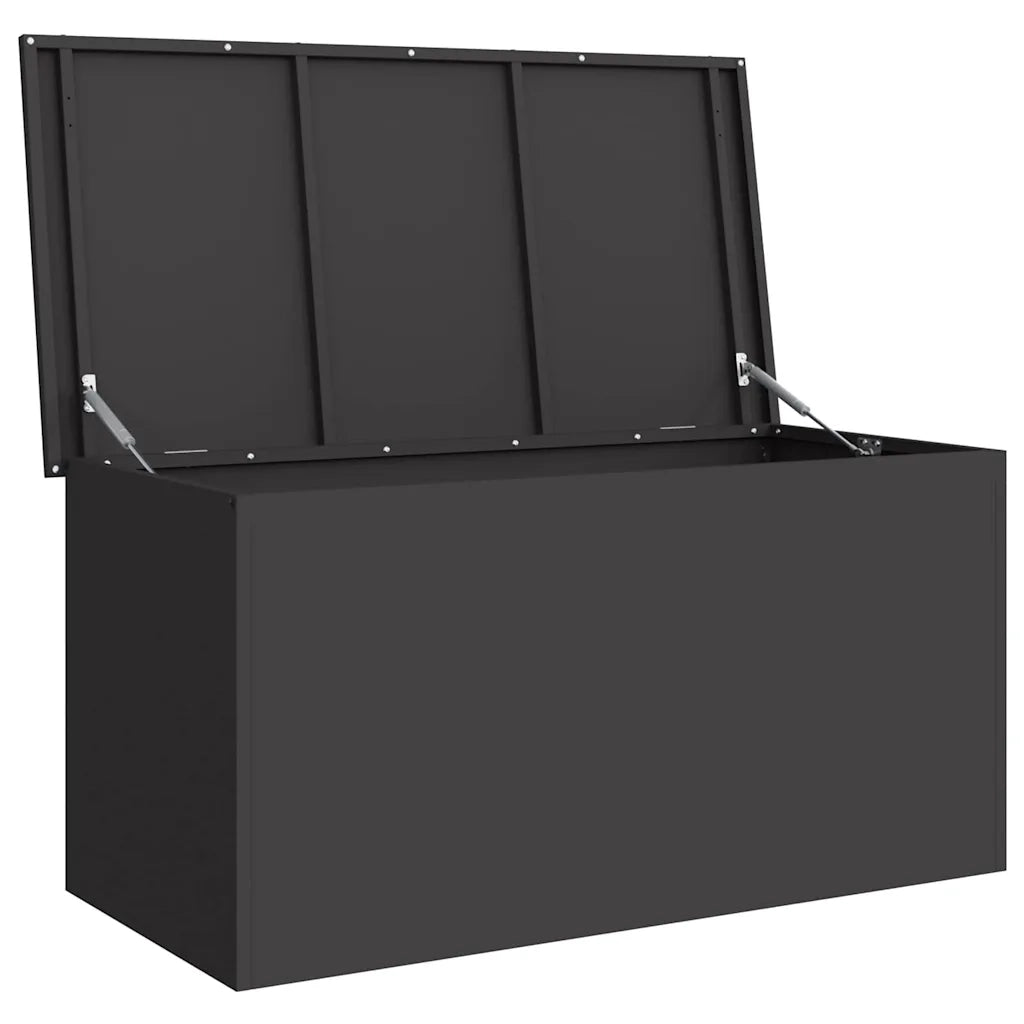 vidaXL Scatola di Stoccaggio Esterno Nero 100 x 50.5 x 50 cm