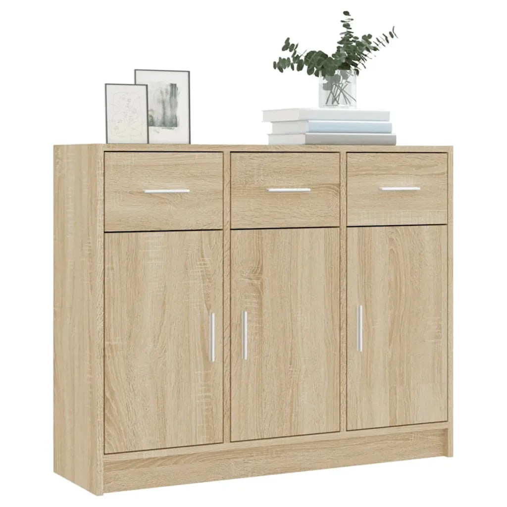 Credenza Rovere Sonoma 91x28x75 cm in Legno Multistratocod mxl 103191