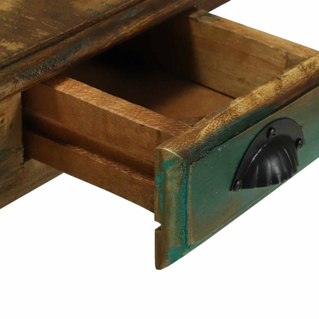 Scrivania Marrone 112 x 55 x 76 cm Legno Recuperato Massello 358877