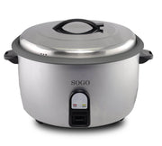 Cuociriso elettrico 10 litri capacità 55 tazze, pentola antiaderente removibile, 2950W mantenimento calore - SOGO