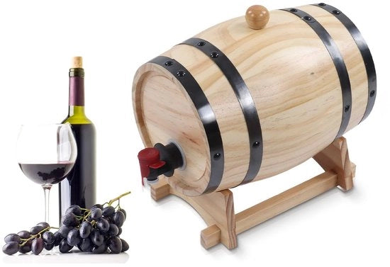 Vasi per vino - Botti in legno per birra - Per vino artigianale - 1L - Secchio di stoccaggio senza perdite - Adatto per bar e ristoranti -