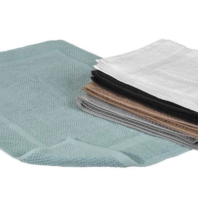 Tappeto scendi doccia 100% cotone verde acqua 45x64 cm