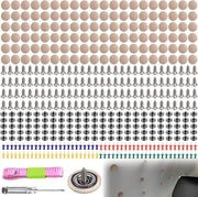 Set di riparazione del tetto per auto - set di chiodi a molla - set di riparazione del tetto per auto - strumento per svitare viti - livella - scatola in plastica - riparazione della copertura del parabrezza per auto - tutti i tipi di auto.