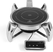 Piastra di riscaldamento in induzione per conservazione alimentare pannello di controllo esterno installabile chafing dishes riscaldatore di tavola 230V/800W ø250(H)80mm vetro cristallo