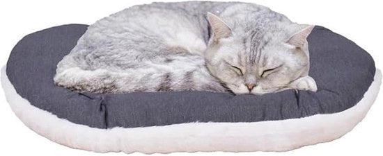 Cuscino per gatti, letto per gatti, pieghevole, per gatti o piccoli cani, morbido, peloso piuma sintetica