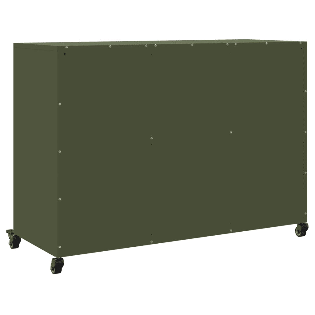 Credenza Verde Oliva 100,5x39x72 cm in Acciaio 846684