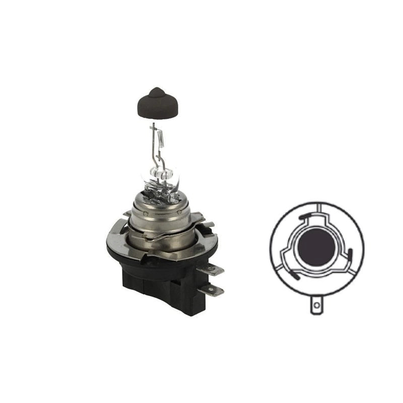 2 PZ Lampada Alogena H11B H9B 12V 55W PGJY19-2 Clear Compatibile Osram