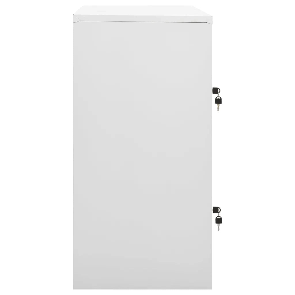 Armadietti e Chiavi 2pz Grigio Chiaro Blu 90x45x92,5cm Acciaio cod mxl 44033