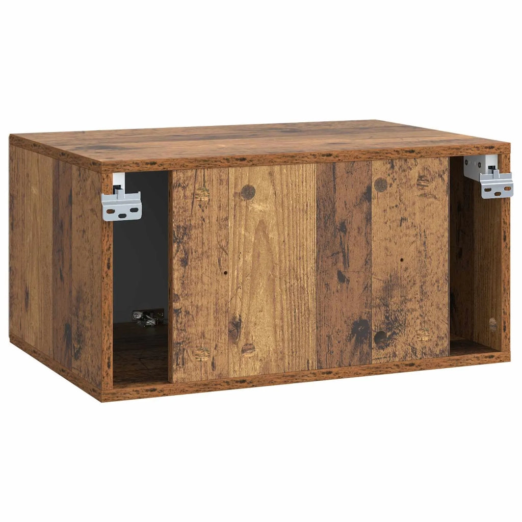 Mobile Porta TV da Muro Legno antico 59,5 x 41 x 30 cm