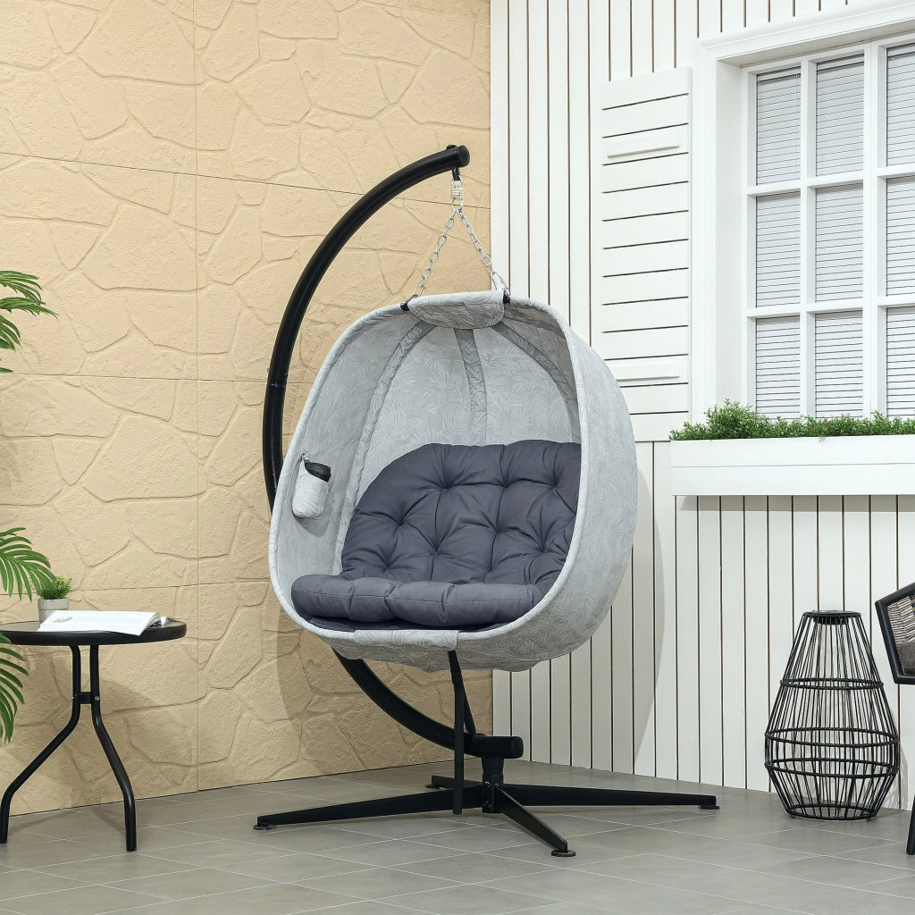 Amaca a uovo con cuscino ¨C zephmum ¨C grigio 100x120x200 cm