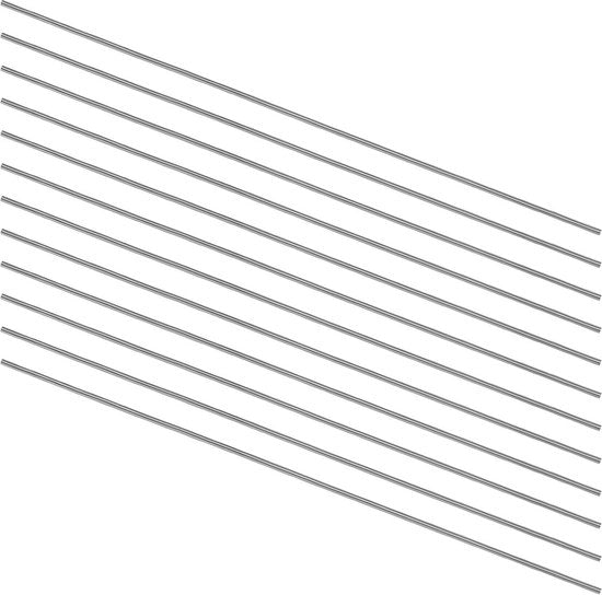 40 pezzi di Barra di Acciaio Inox a Sezione Circolare 1mm HSS per Macchine CNC - 100mm di Lunghezza.