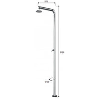 Doccia da Giardino Miscelatore ATI Docce Stilo-M Inox Anodizzato