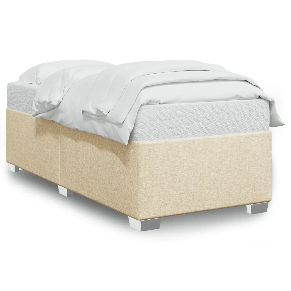 Giroletto senza Materasso Crema 80x200 cm in Tessuto