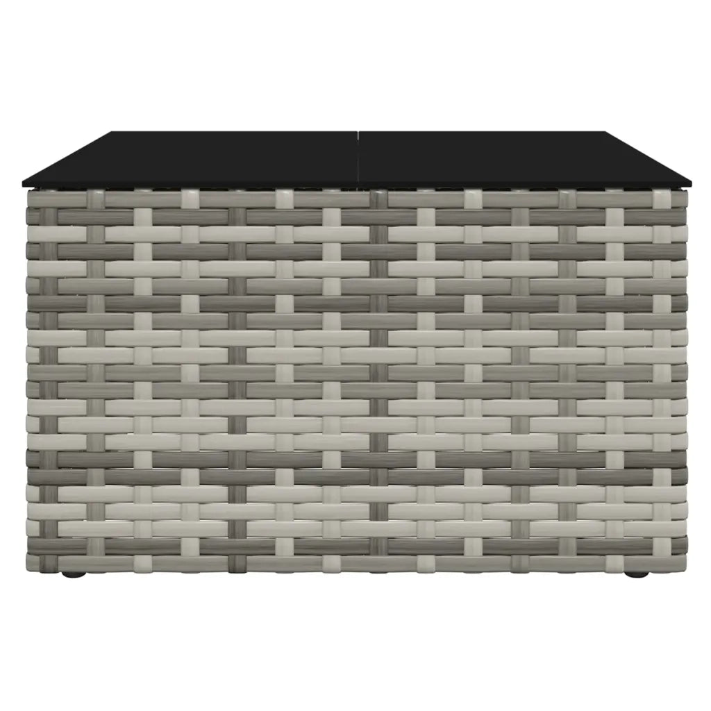 Set di Divani da Giardino 2 pz con Cuscini in Polyrattan Grigio