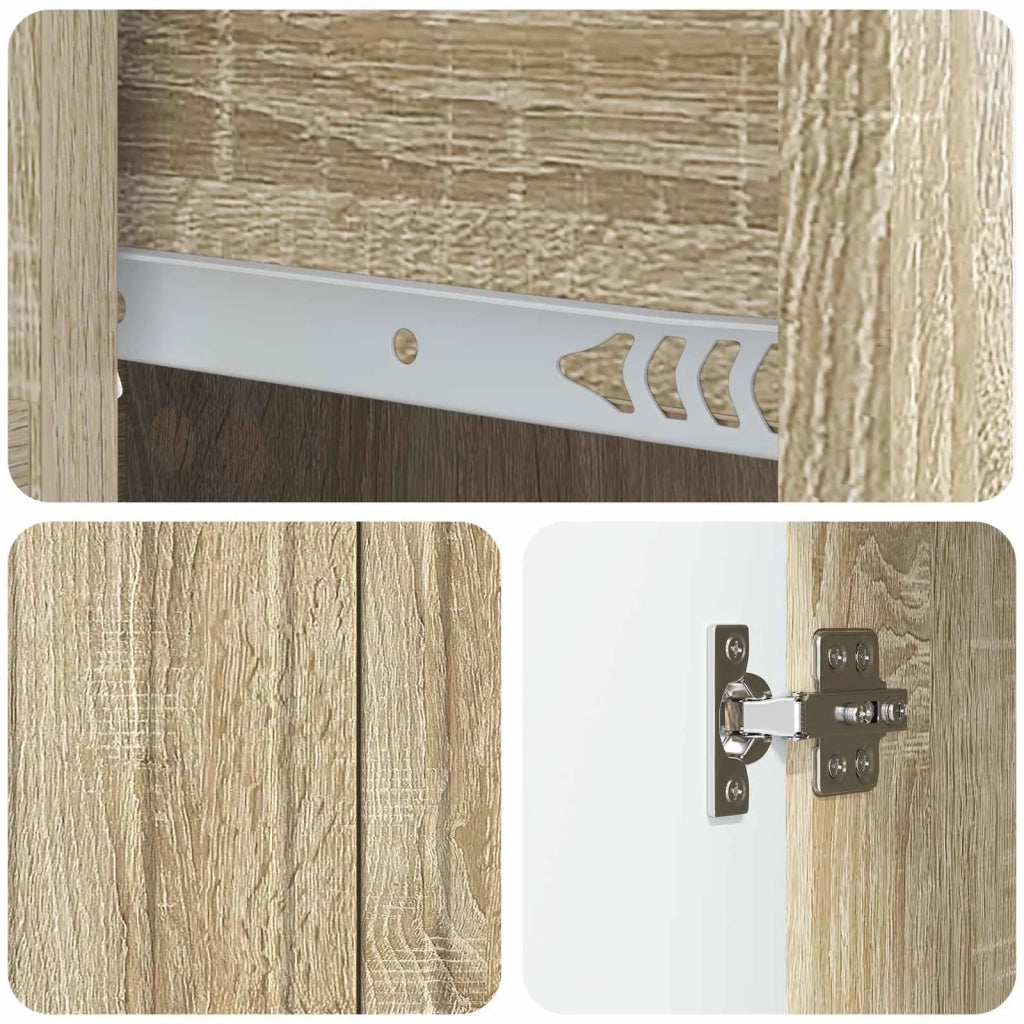 Credenza Rovere Sonoma 66 x 34,5 x 91,5 cm Legno ingegnerizzato