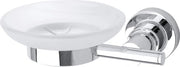 Supporto per sapone in metallo cromato con adesivo - Dimensioni 52 mm x 150 mm x 120 mm