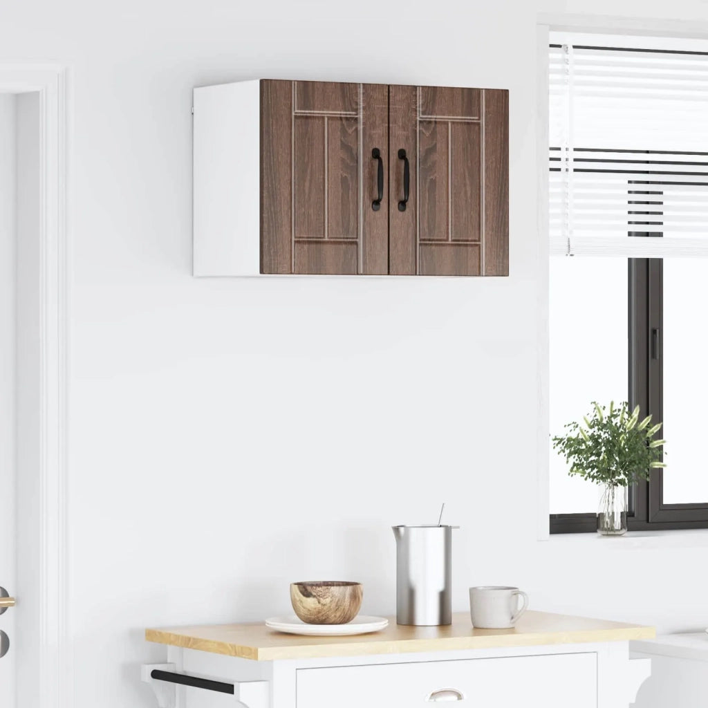 Pensile da cucina | Armadietto a muro LUCCA 2 pz Rovere Marrone 30 x 31 x 40 cm