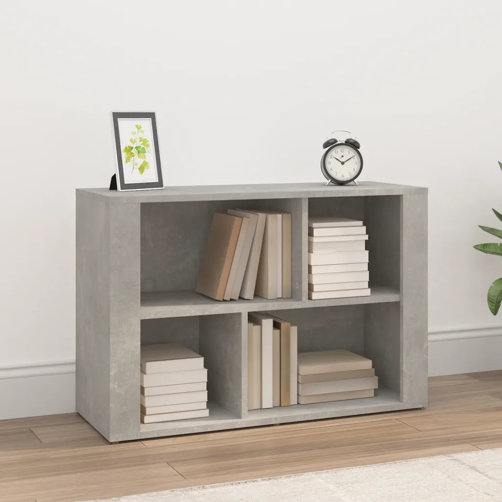 Credenza Grigio Cemento 80x30x54 cm in Legno Multistrato 819480