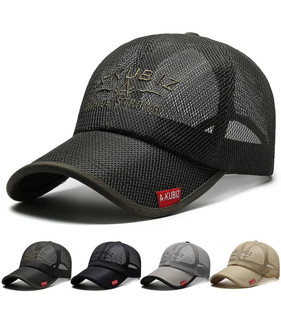 CAPPELLINO OUTDOOR IN RETE INTEGRALE | Cappellino Outdoor Unisex in Rete | Visiera Rinforzata | Massima Ventilazione