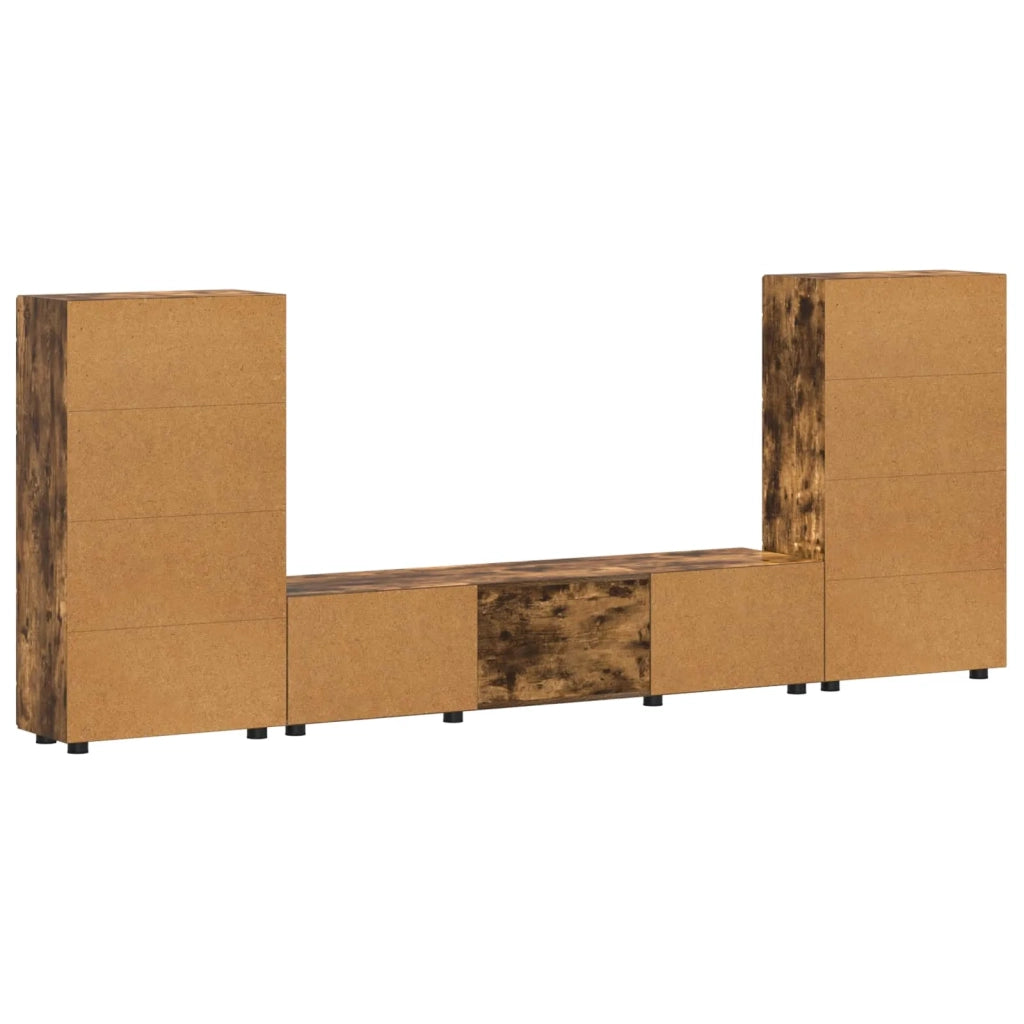Set mobile TV FLORIN 3 pcs Rovere fumé Legno multistrato 3397939
