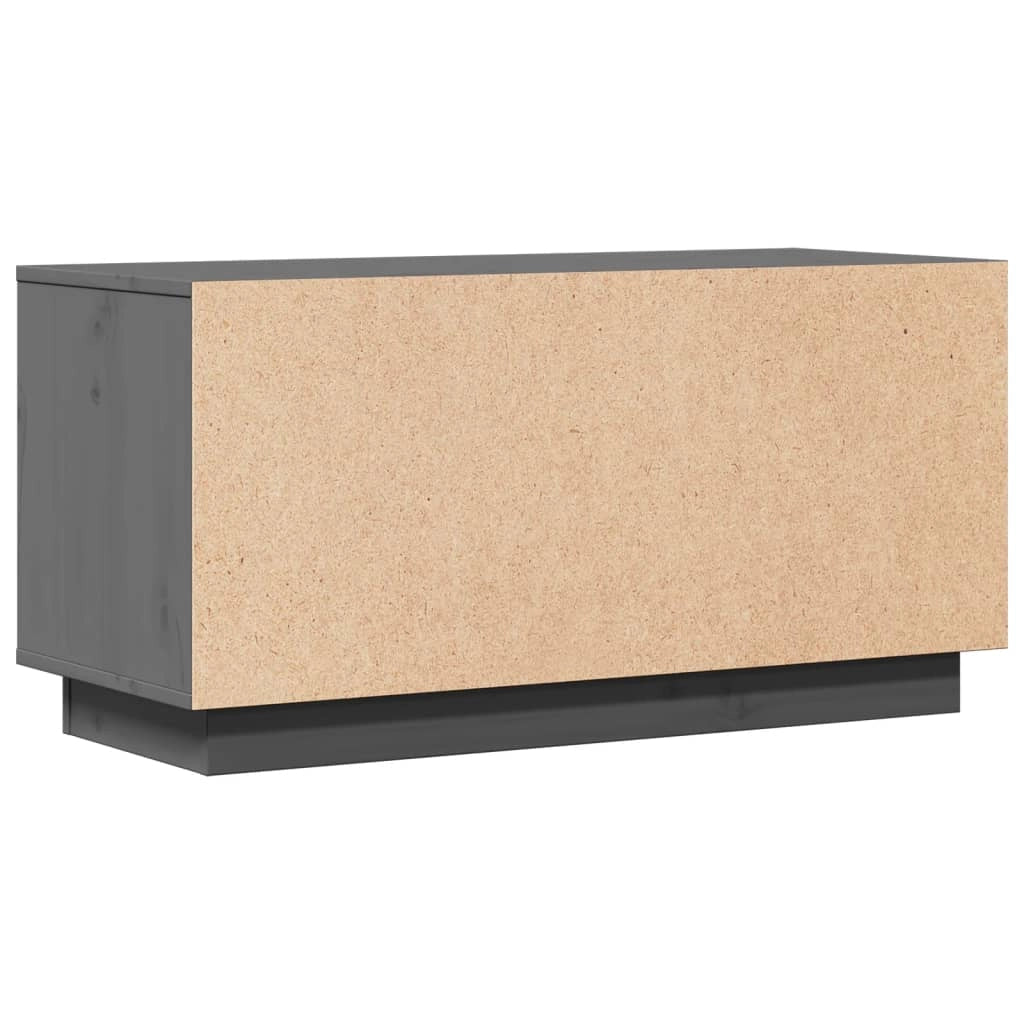 Mobile TV multimediale mensola TV credenza TV sala da pranzo soggiorno camera da letto 80 x 34 x 40 cm legno di pino massiccio grigio 02_0026263