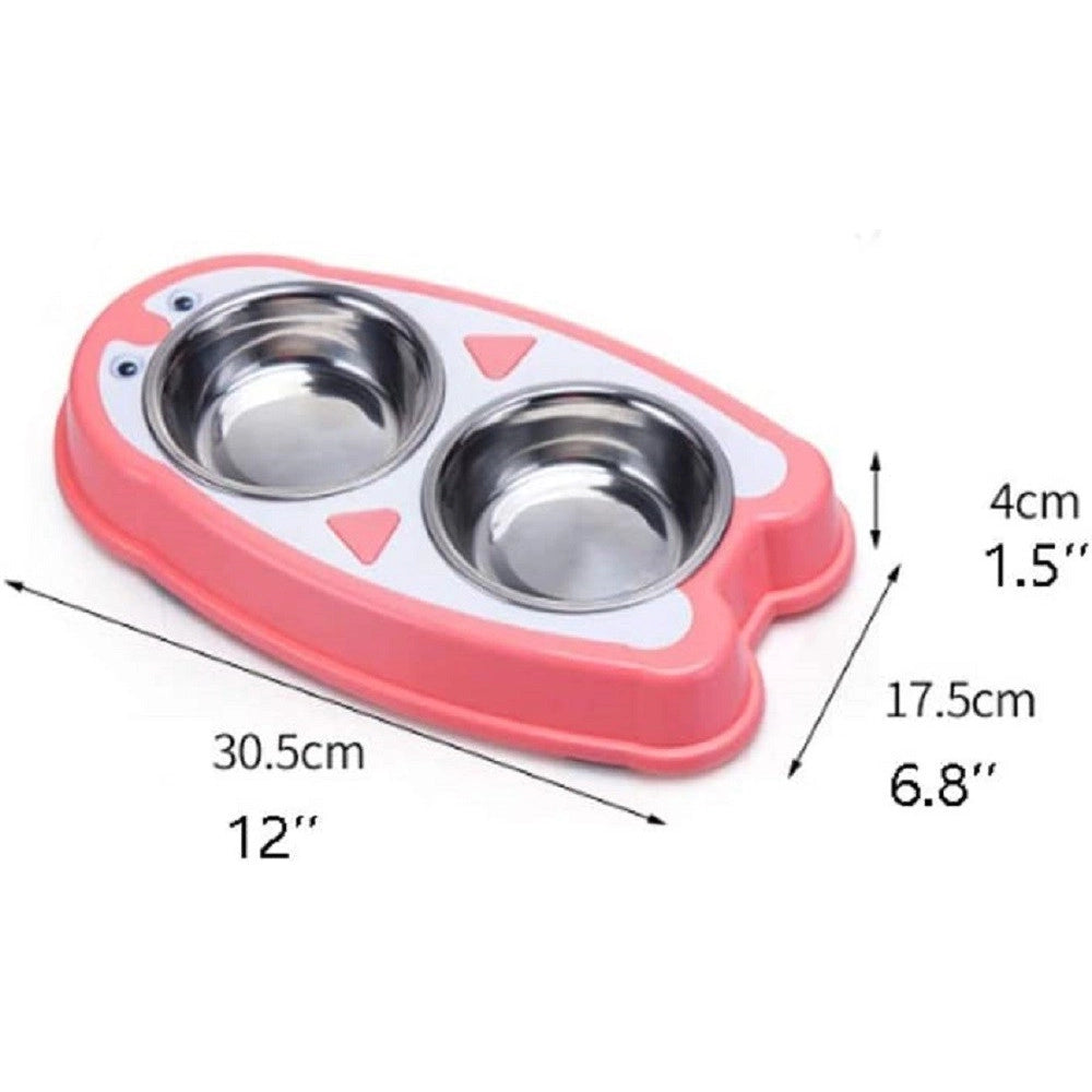 Trade Shop - Ciotola Cane Mangiare Lento Nutrire Sano Animale Cucciolo Alimenti Piatti Piastra -