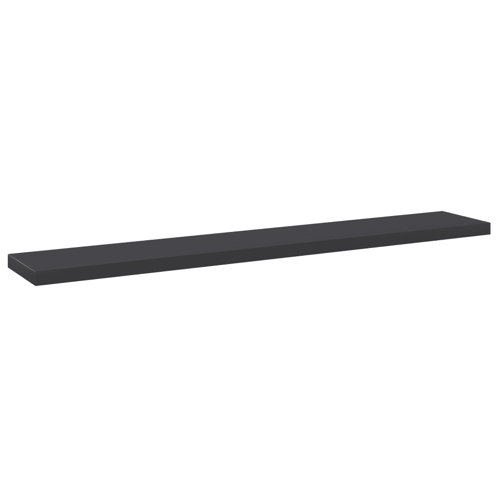 Ripiani per Libreria 4pz Grigi 60x10x1,5cm in Legno Multistrato 805206