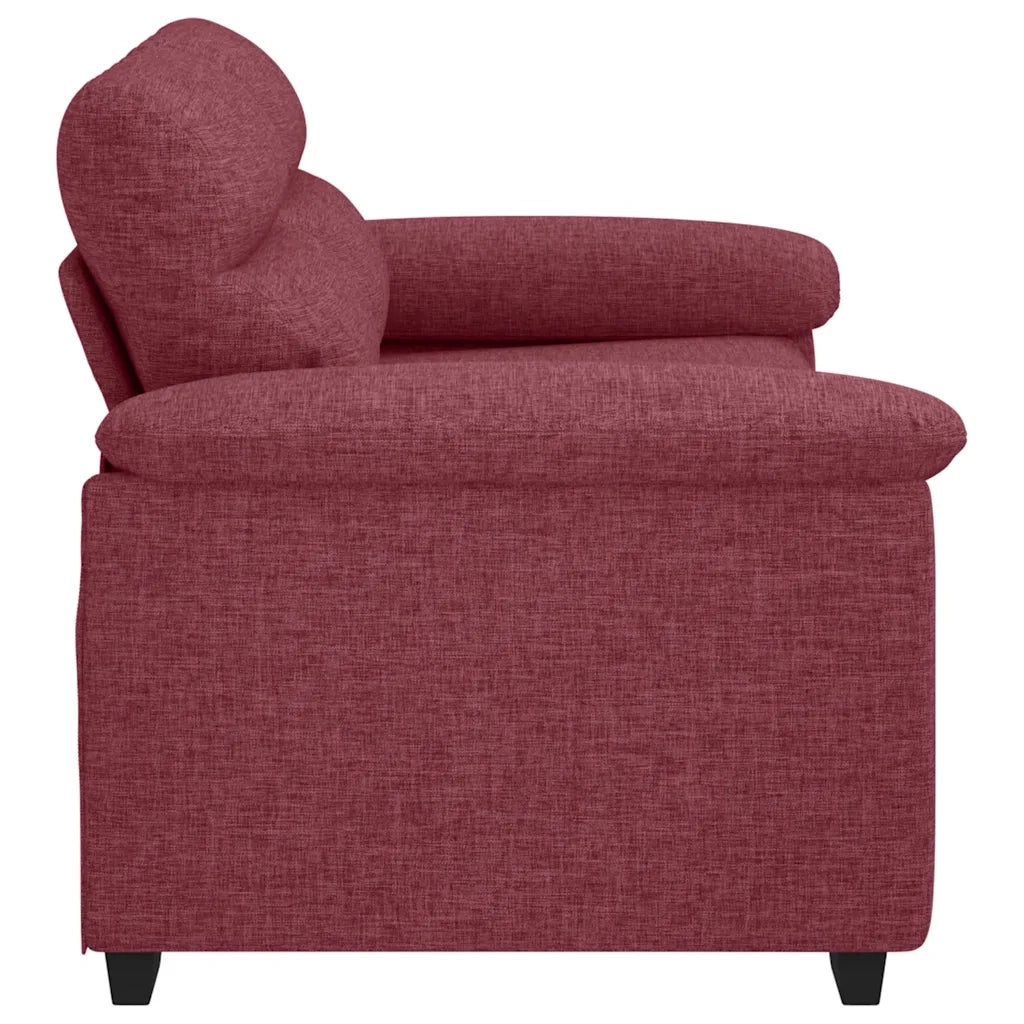 Divano a 2 Posti-Sofa 2 Posti Rosso Vino 120 cm in Tessuto 636337
