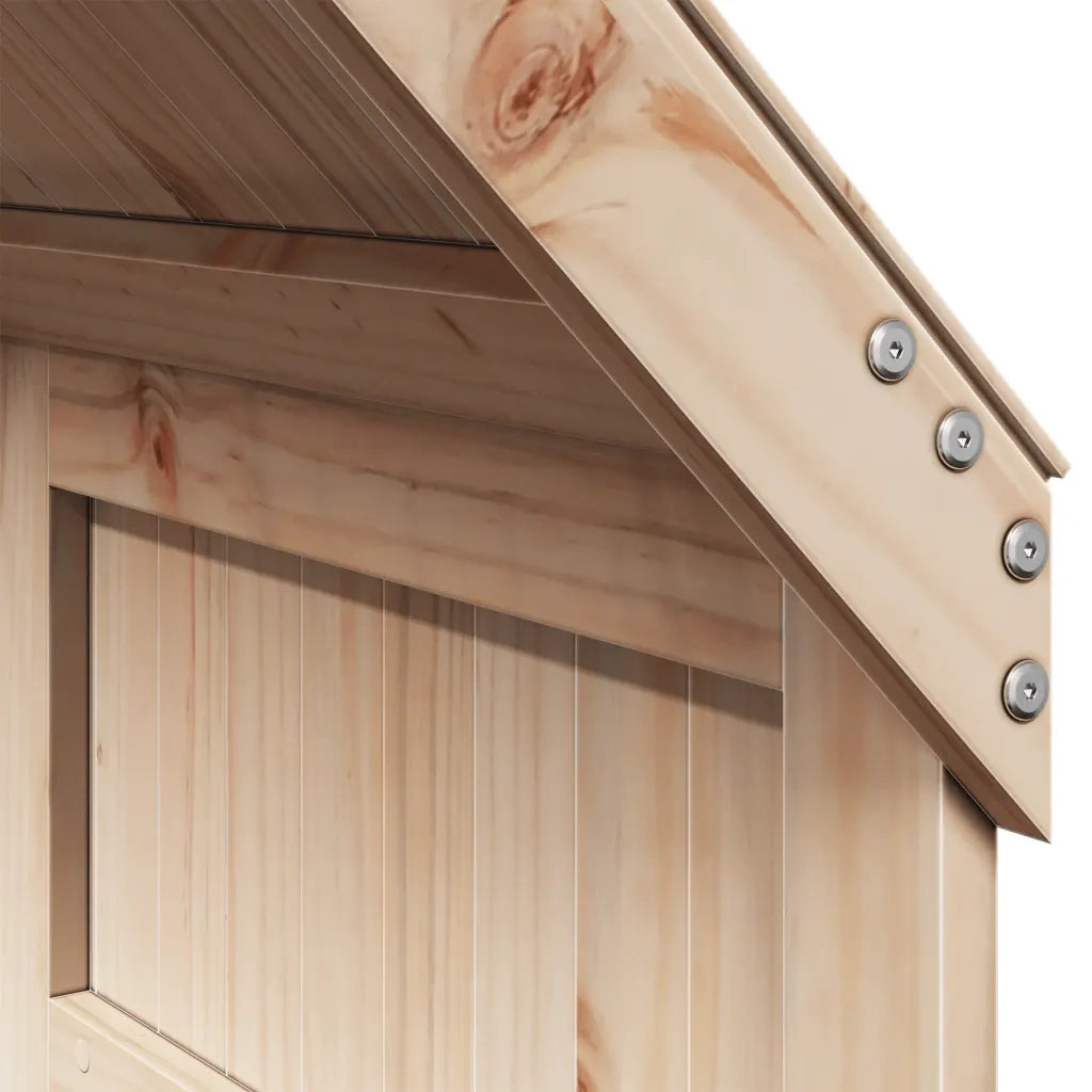 vidaXL Letto Soppalco con Scala e Tetto 90x190 cm Legno Massello Pino